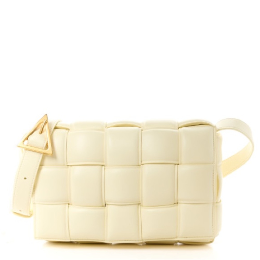 Nappa Maxi Intreccio Padded Cassette Crossbody Bag